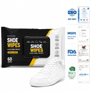 Disposable Shoe Cleaning Wipes Sneaker Care Wipes Leather Cleaning Wipes OEM Factory Supply