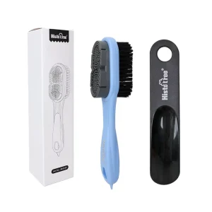 Double sided Suede Brush Sneakers Cleaning Long Handle Rubber Dual purpose Leather Shoes Suede Care Shoe Brush