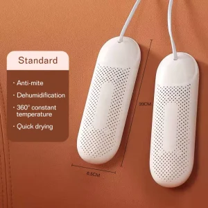 Dreepor Electric Mini Portable Shoe Dryer Warmer for Sneaker Socks Gloves Drying Work Boots 220v 4/8/12 Hours Timer