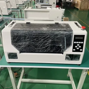 Dual XP600 Heads DTF Transfer Inkjet Printer Cold Peel Glitter PET Film and Dryer for Tshirt Clothes Pouch Printing Machine Set
