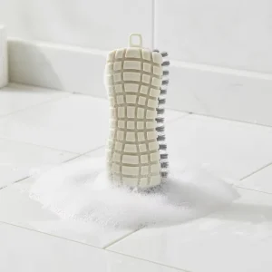 Durable Bendable Multi-Use Foam Cleaning Brush Ergonomic Grip Portable Design for Deep Stain Removal Stove Shoes Bathroom