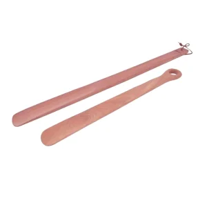 Durable Cedar Wooden Long Handle Shoe Lifter Hotel Solid Wood Shoe Horn