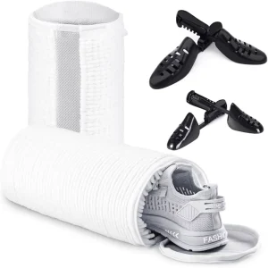 Durable Fluffy Fibers Keep 360 Wrap Around Adjustable Shoe Trees Cleaning Shoe Washing Bag for Washing Machine