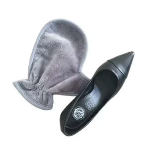 Durable Microfiber Absorbent Shoes Cleaning Mitt Glove Shoe Shine Cloth