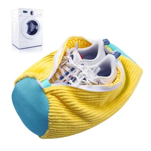Durable Microfiber Reusable Shoe Cleaning Bags Sneakers Washing Machine Laundry Shoe Bag For Washer And Dryer