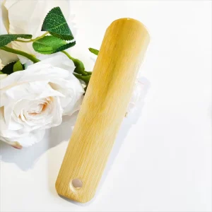 Eco Friendly Custom Hotel Supplies Logo Bamboo Shoe Helper Luxury Shoe Horn