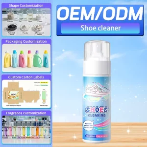 Eco Friendly Disposable Long lasting Small White Liquid Shoe Whitener Effective Stain Removal Detergent