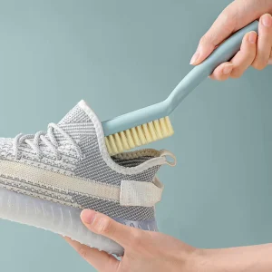 Eco Friendly Ergonomic Long Handle Shoe Cleaner Brush Professional Soft Bristle Brush with Powerful Stain Removal for Shoes
