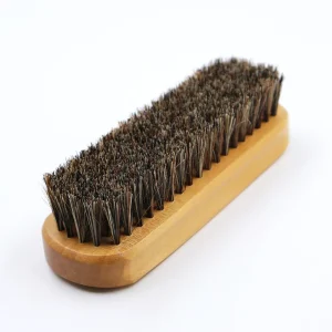 Eco Friendly Factory Supply New Cleaning Hair Brush Horsehair Bristles for Wood Shoes Boots Simple Style Cleaner Brush