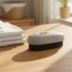 Eco-Friendly Handheld Multi-Surface Cleaning Brush with PP Handle PET Brush for Bathroom Stain Removal on Plastic/Glass Surfaces