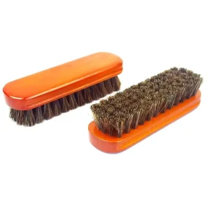 Eco Friendly Horse Hair Wooden Car Cleaning Brush for Shoe Use Natural Color