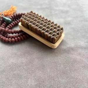 Eco-Friendly Natural Bamboo Handle Dense Bristle Shoe Cleaning Brush For Leather Sneaker Suede
