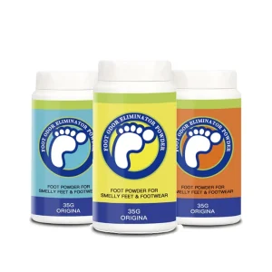 Eco-Friendly Natural Smelly Foot Deodorant Powder Mint Scent Shoe Odor Eliminator Absorbent Biodegradable Formula (35g/50g)