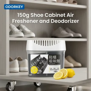 Eco Friendly Shoe Deodorizer Gel Lemon Scents Air Freshener Long Lasting up to 60 Days 150g Custom Scents LOGO Odor Elimination