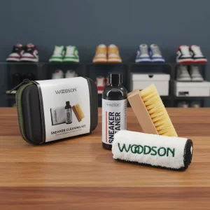 Eco Friendly Sneaker Cleaning Kit Natural Shoe Cleaner On the Go Stain Removal with Shoe Brush & Microfiber Cloth