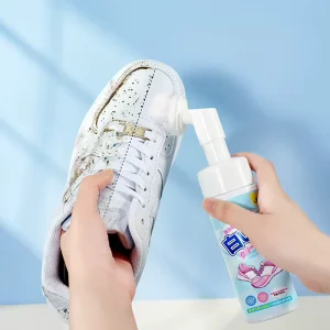 Eco Friendly White Shoe Cleaner Safe for Fabric and Leather Sneakers Easy to Use