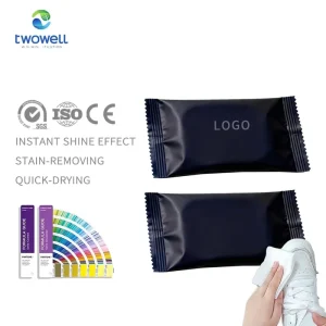 Eco friendly Custom Mini Wet Wipes Cleaning Sneaker Wipes Cleaner Shoe Wet Wipes for Quick Clean