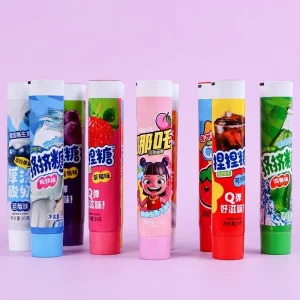Eco friendly Food Grade Aluminum Plastic Cylinder Squeeze Tubes 12.7-35mm Screw Cap UV Custom Printing