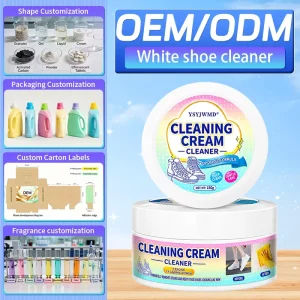 Eco friendly White Shoes Cleaning Gel Bleach Water Resistant Stain Care and Maintenance Agent for Bathrooms Cleaning Products