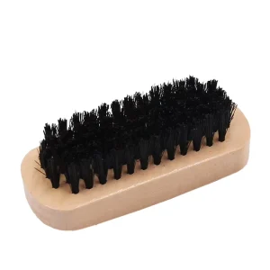 Eco friendly Wood Handle Plastic Hair Shoe Brush for Laundry Cleaning Dust Removal Shoe Polish Portable