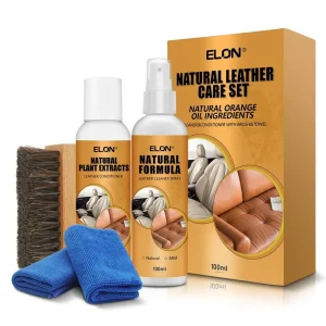 Ecofriendly 100ml Leather Cleaner and Conditioner Natural Formula Leather Care Solution Care Kits for Sofa Handbag