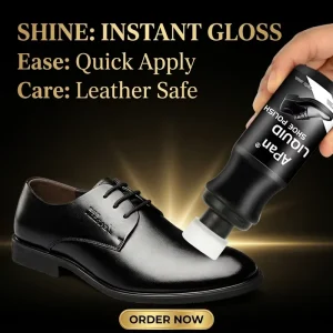 Effortless Application 100ml Sponge Top Liquid Shoe Polish for Instant Shine and Scuff Repair