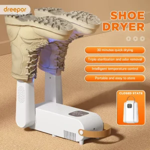 Electric Adjustable Shoe 150W Power Intelligent Timer Dryer Boot Dryer for Work Boots Heat Blower Travel Home Use