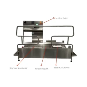 Electric Automatic Entrance Control Hygiene Station Hand Washing Boot Washing Disinfection Machine for Food Plant