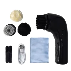 Electric Shoe Brush Cleaner Sneaker Scrubber Portable Leather Clean Kit