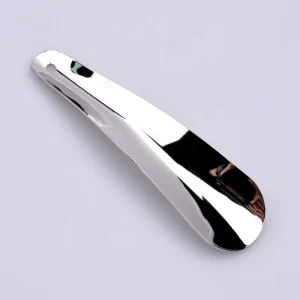 Engrave Logo on Metal Shoe Horn 7.5 Inch Double Sided Stainless Steel Black Silver Golden Shoe Horns for Gift 16 cm