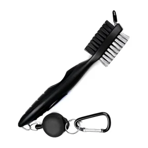 Ergonomic Design Golf Club Cleaning Brush Keychain Cleaner Brush for Golf Shoes
