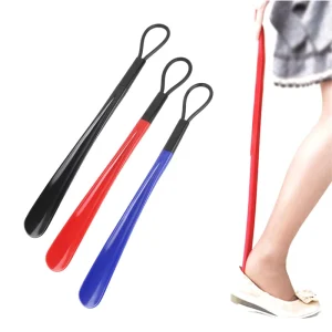 Extra Long 19.5/49.5cm PP Shoe Horn with Fluorescent Color Men Women’s Shoehorn with Plastic Handled Shoehorn