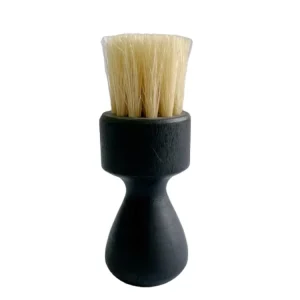 FSC Beechwood Soft Pig Hair Leather Shoes Boots Care Brush with Cream Oil Dauber Polishing Cleaning Tool
