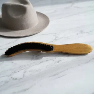 Factory 100% Pig Hair Brush Natural Beechwood Shoe Clothes Sneaker Hat Cleaning Polishing Shining Dust Removal Wooden