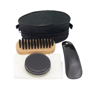 Factory 4 in 1 Portable Travel Shoe Polish Set Shoe Care Kit Leather Shoe Shine Kit