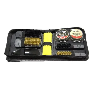 Factory 8 in 1 Travel Shoe Care Set Leather Shoe Polish Kit