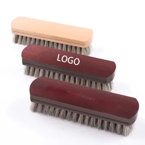 Factory Beech and Lotus Wood Brush Mane Shoe Polish Leather Shoe Brush Car Interior Cleaning Brush