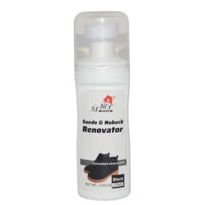 Factory Black Suede Nubuck Shoe Care Polish Renovator with Sponge Applicator