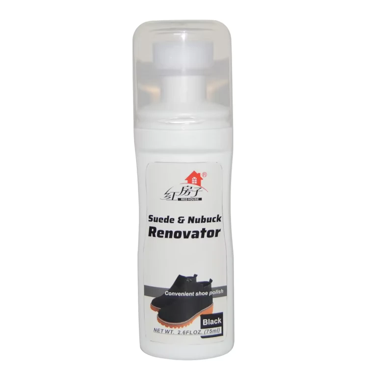 Factory Black Suede Nubuck Shoe Care Polish Renovator with Sponge Applicator