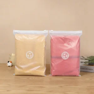 Factory Custom Eco Friendly Biodegradable Slide Zipper Bag for Clothing Packaging 100% Compostable Ziplock Bags