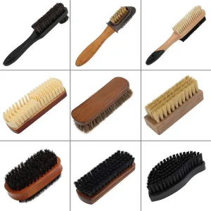 Factory Custom Logo Eco Friendly Beech Wood Handle Nylon Bristle Cleaning Brush for Clothes