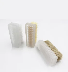 Factory Custom Logo Hotel PP Bristle Acrylic Handle Sneaker Shoe Cleaning Brush