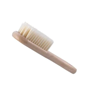 Factory Custom Logo PP Hair Small Beech Wooden Sneaker Shoe Cleaning Brush