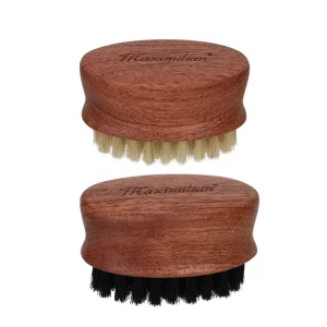 Factory Custom Logo Solid Wood Shoe Cleaning Brush Oval Wooden Handle Pig Hair Bristle Brush Wash Body Brush
