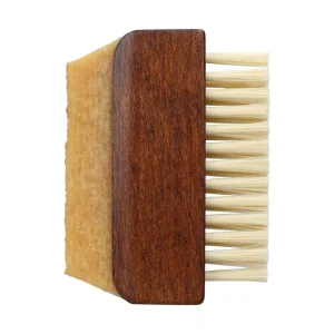 Factory Custom Logo Wood Sneaker Shoe Cleaning Brush Suede Shoe Brush Raw Rubber Fleece Eraser
