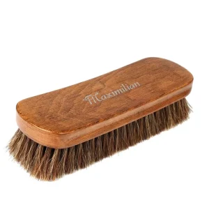 Factory Custom Logo Wooden Horse Hair Shoe Polish Brush for Cleaning
