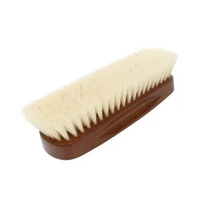 Factory Custom Logo Wooden Pig Hair Shoe Shine Brush Sneaker Bristles Shoe Cleaning Brush