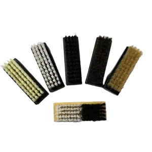 Factory Custom Logo Wooden Shoe Brush for Cleaning and Polishing Football Basketball Boots Sneakers