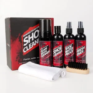 Factory Customized Cleaning Liquid Premium Shoe Cleaner Kit Foam Cleaner Set Oem Box for Sneaker