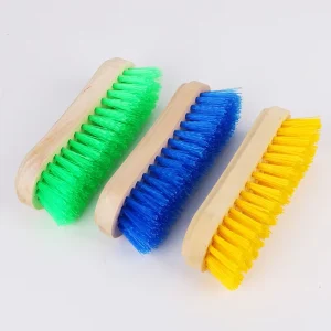 Factory Customized Cleaning Tools Shoe Brush Plastic Filament Wooden Handle